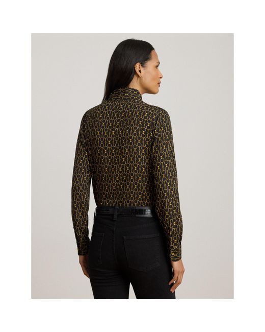 Ralph Lauren Black Long-Sleeve Blouse