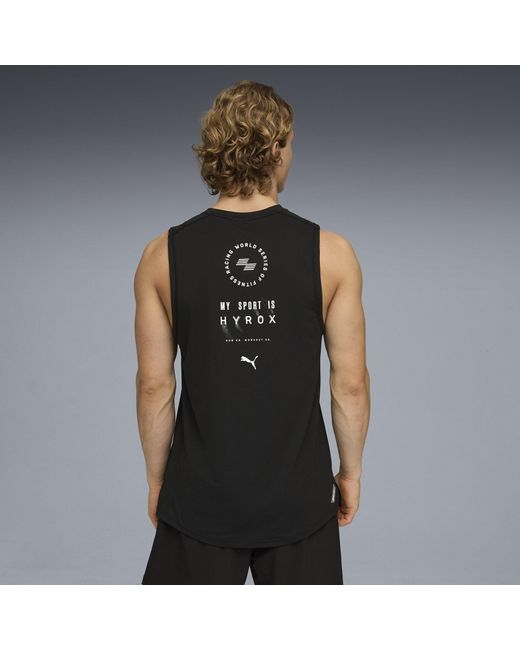 PUMA Black Hyrox Dryelite Training Tank Top for men