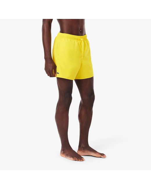 Lacoste Yellow Taff Swim Shorts for men
