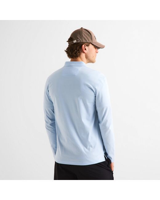 Boss Blue Pirol Long-Sleeve Polo Shirt, Timeless Design for men