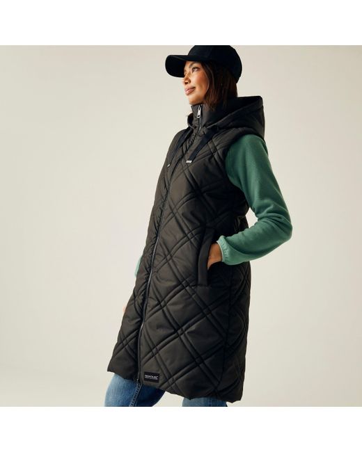 Regatta Black Rurietta Water-Repellent Hooded Gilet