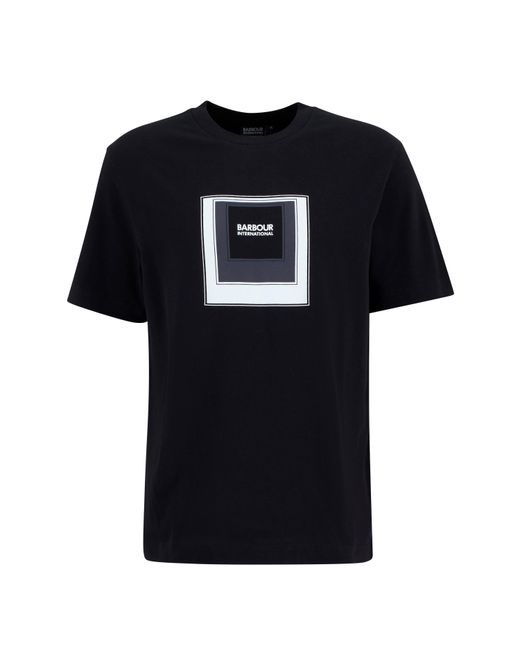 Barbour Black Captive Graphic T-Shirt for men