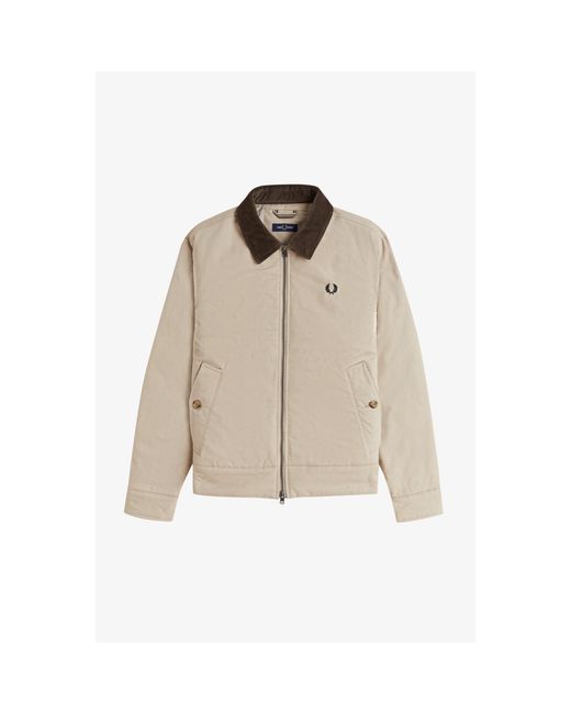 Fred Perry Natural Caban Barn Jacket for men