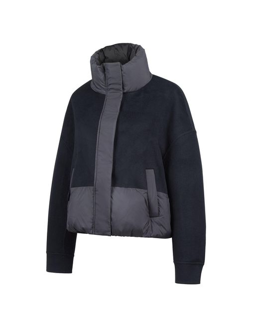 Raey Blue Quilted Cropped Puffer Jacket