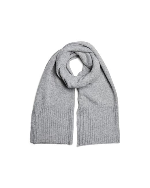 Pieces Gray Knit Midweight Scarf