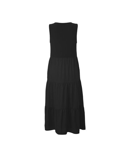 Regatta Black Tarise Tiered Midi Stretch Dress