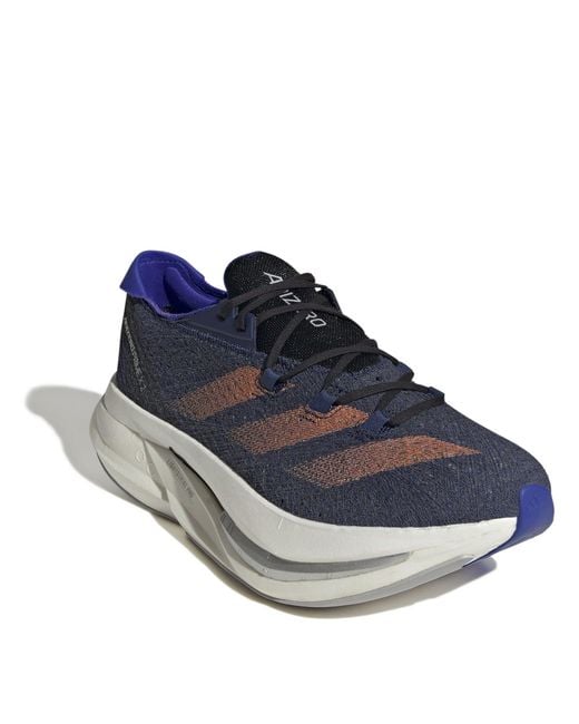 Adidas Blue Adizero Prime X 2.0 Strung Running Shoes for men