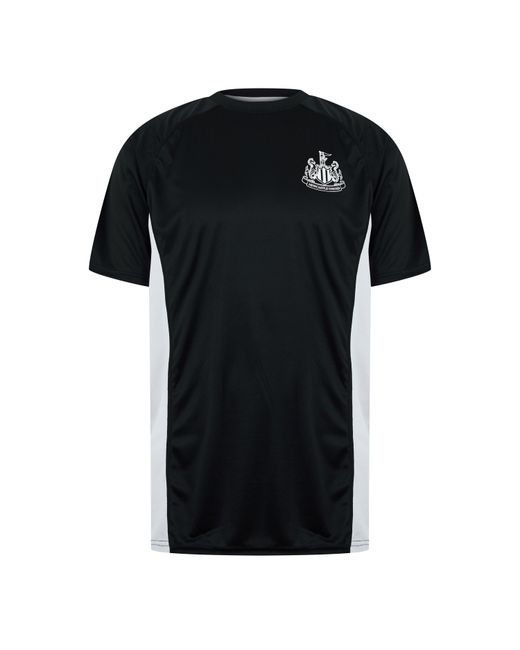 Source Lab Black Newcastle United Licensed Short-Sleeve T-Shirt for men