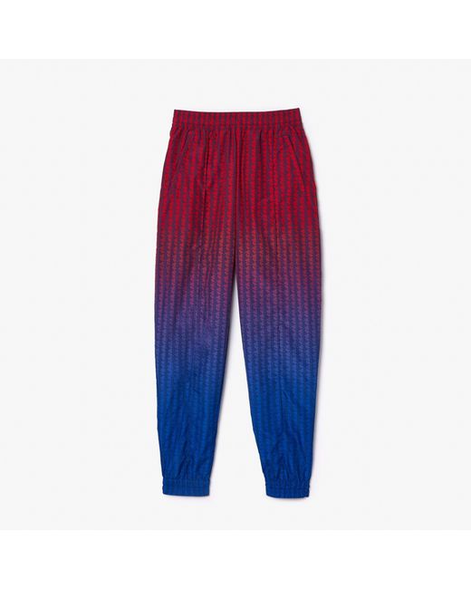 Lacoste Red Gradient Monogram Slim Fit Joggers