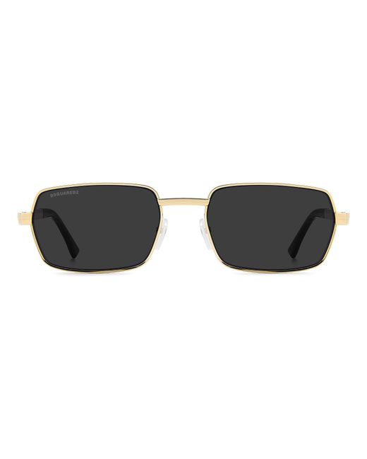 DSquared² Black Rectangular Sunglasses for men