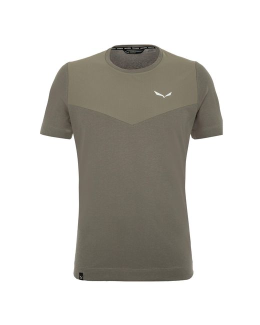 Salewa Gray Short-Sleeve Performance Gym Top for men