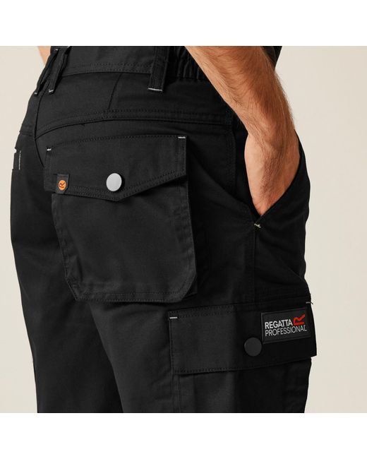 Regatta Black Heroic Cargo Shorts for men