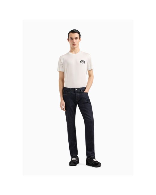 Emporio Armani White Crew Neck T-Shirt for men