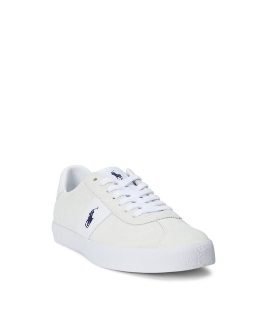 Polo Ralph Lauren White Court Vulc Low-Top Trainers for men
