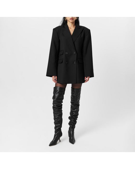 Naked Wardrobe Black Boyfriend Oversized Long Sleeve Blazer
