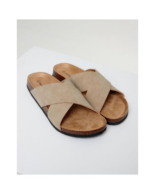 Threadbare Natural Atlante Flat Sandal for men