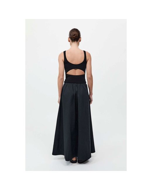 St. Agni Black Cutout A Line Dress