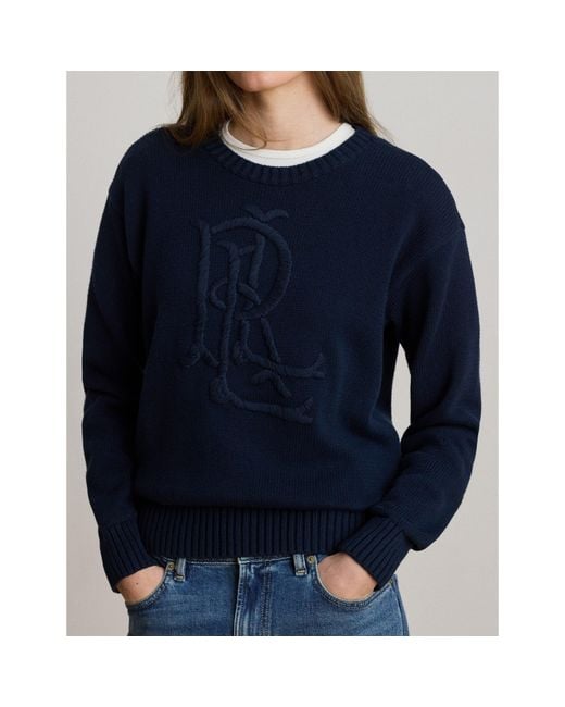 Ralph Lauren Blue Crew Neck Jumper