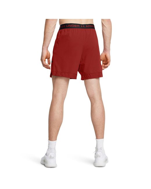 Under Armour Red Vanish Woven Performance Gym Shorts for men