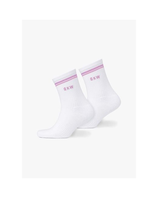 Gym King White Gkw Tipping Crew Sock (3Pk)
