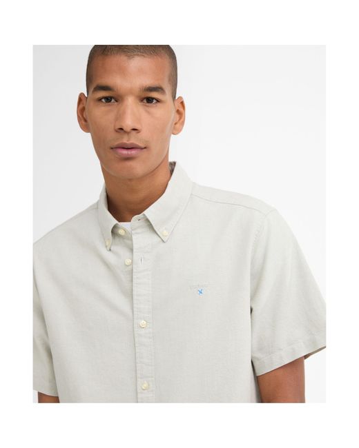 Barbour White Oxtown Shirt for men