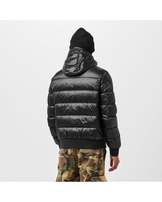 Parajumpers Black Pharell Water Resistant Duck Down Short Puffer Jacket for men