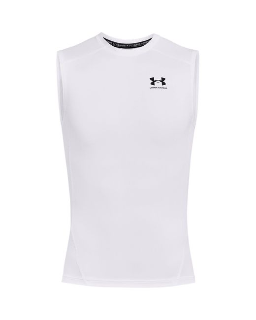 Under Armour White Heatgear Sleeveless for men