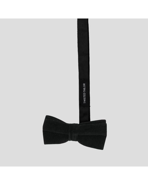 Twisted Tailor Black Shirai Bow Tie for men