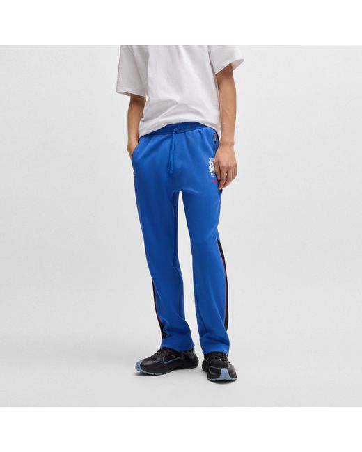 HUGO Blue Short Sleeve Polo Shirt for men