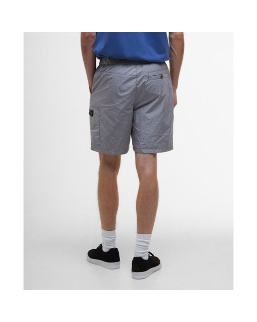 Barbour Gray Cargo Shorts for men
