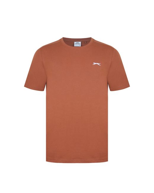 Slazenger 1881 Brown Plain T-Shirt for men