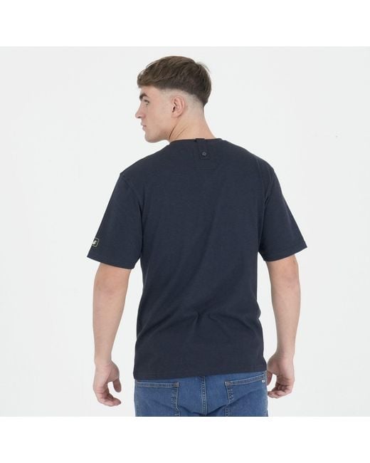 PEACEFUL HOOLIGAN Blue Peaceful Brothers Regular Fit T-Shirt for men