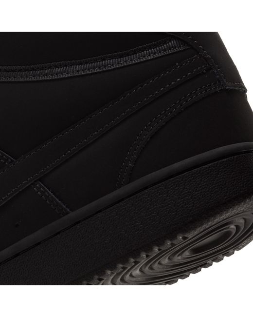 Nike Black Court Vision Mid Next Nature for men