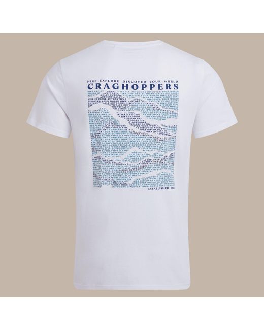 Craghoppers Blue Lucent Ii Travel T-Shirt for men
