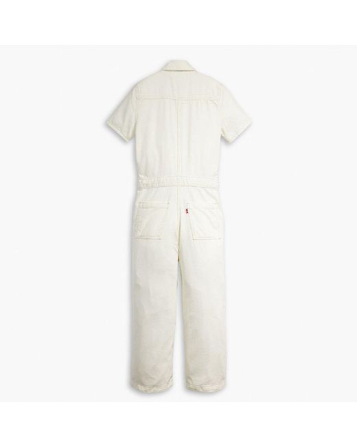 Levi's White Heritage Jumpsuit