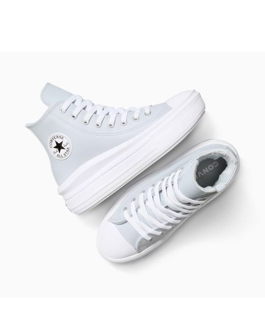 Converse White Chuck Taylor All Star Mov High-Top Trainers