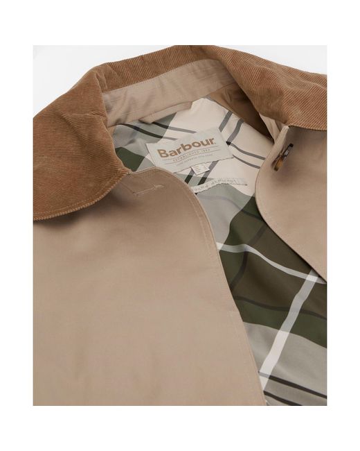 Barbour Natural Reagan Showerproof Trench Coat