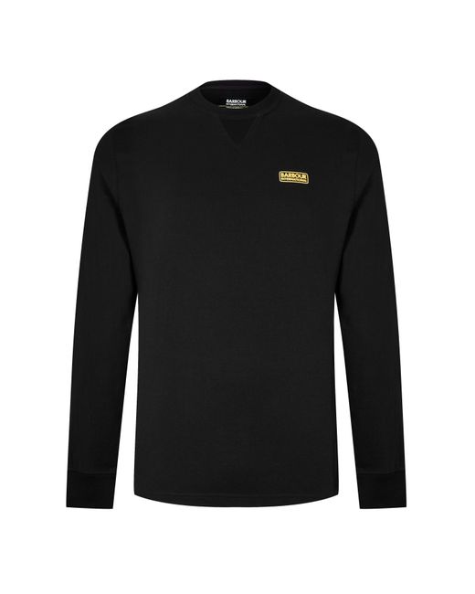 Barbour Blue Long Sleeve T-Shirt for men
