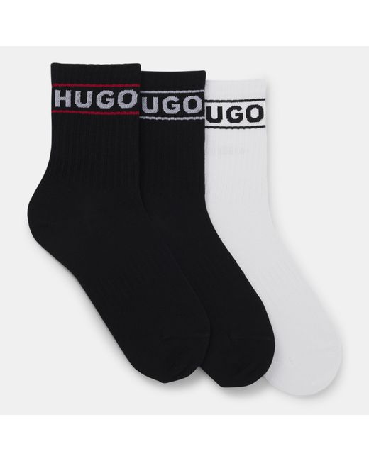HUGO Red Sporty Cotton Crew Socks