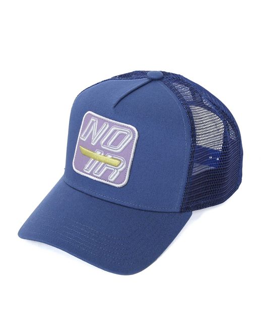 societe NOIR Blue Box Mesh Trucker Cap for men