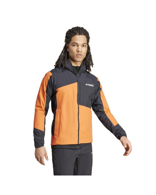 Adidas Orange Waterproof Jacket for men