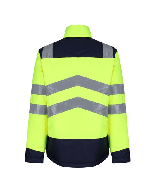 Regatta Yellow Reflective Weather-Resistant Hi-Vis Jacket for men