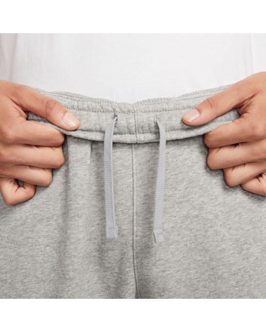 Nike Gray Club Fleece Graphic Hooded Tracksuit for men