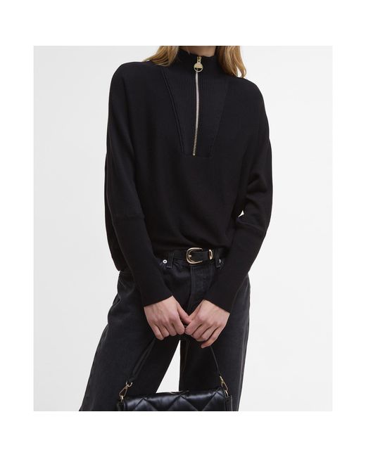 Barbour Black Lola Knit Jumper