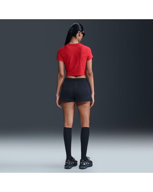 Nike Black Sportswear Essential French Terry Shorts