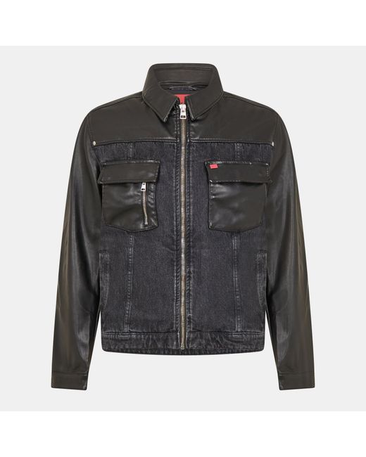 HUGO Black Jean Denim Jacket for men