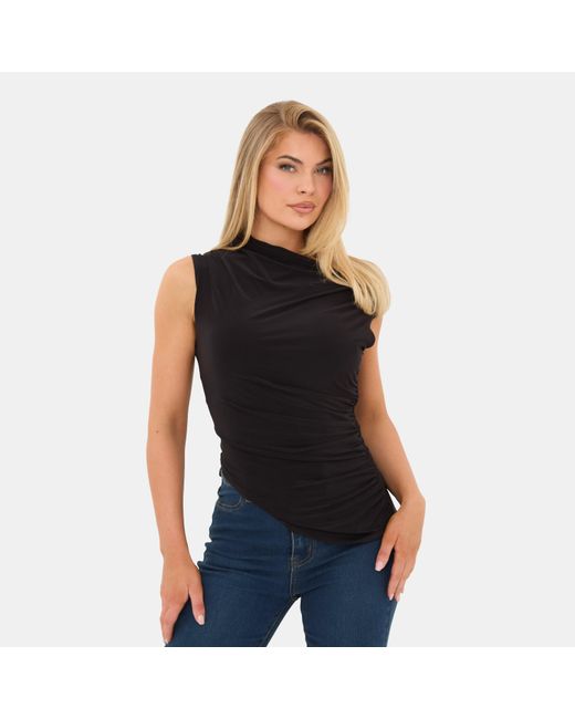I Saw It First Black Asymmetric Top