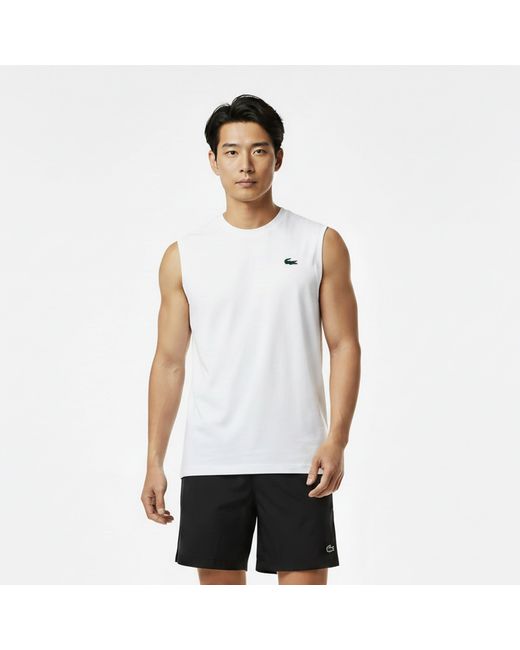 Lacoste White Performance Vest for men