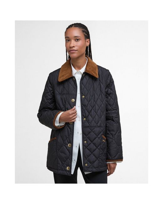 Barbour Black B.Li Lorrie Qui Quilted Jacket