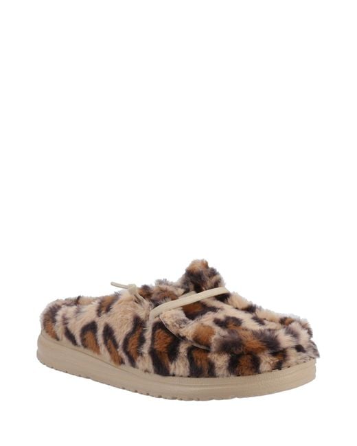 HeyDude Brown Wendy Slipper